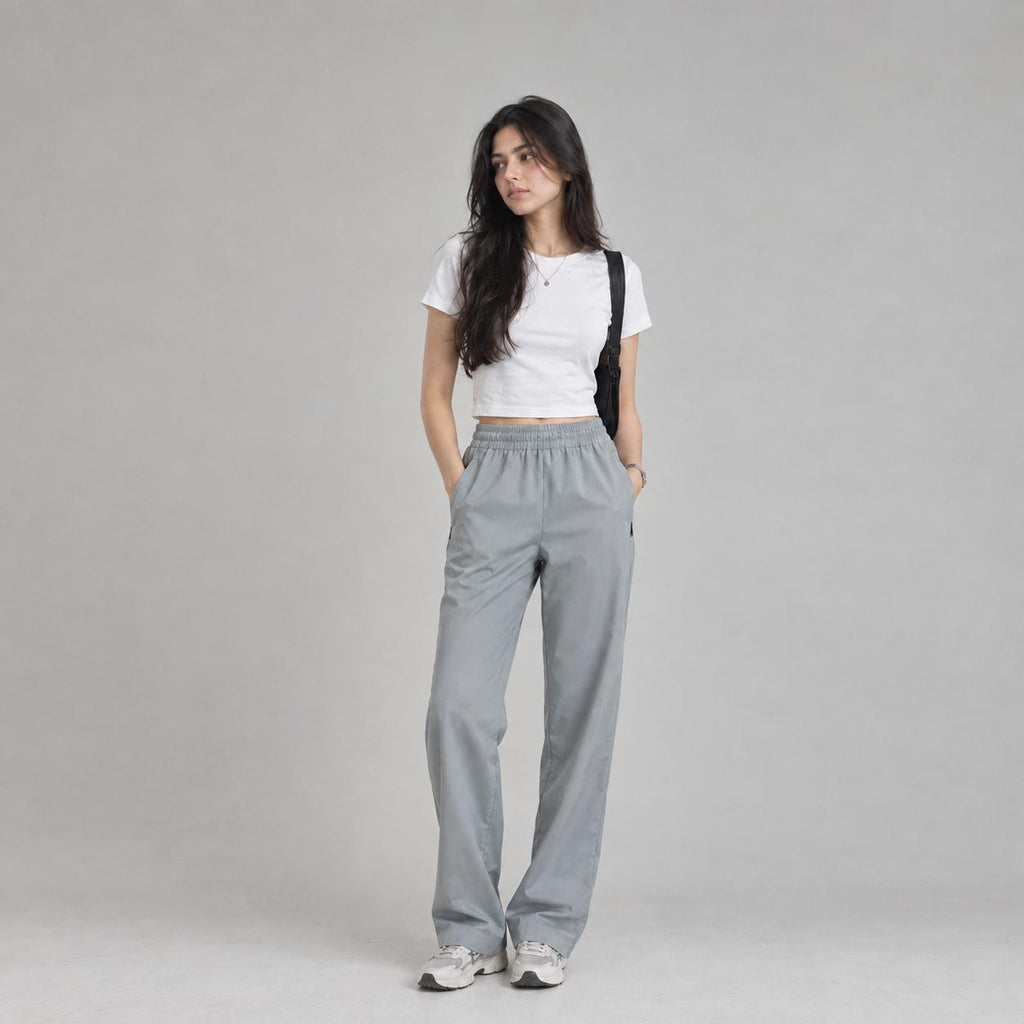 Soft grey unisex trouser
