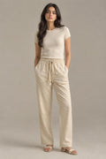 Warm off-white textured trouser