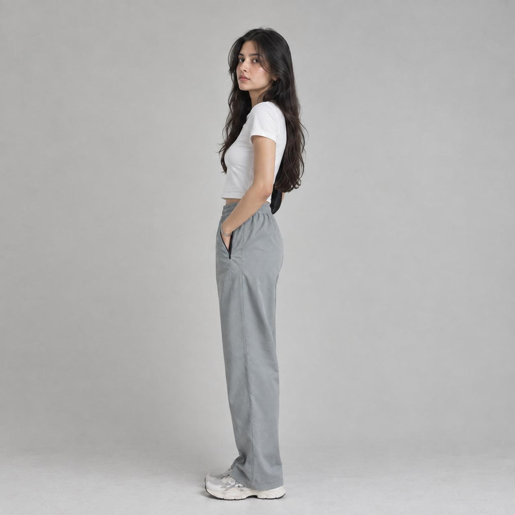 Soft grey unisex trouser